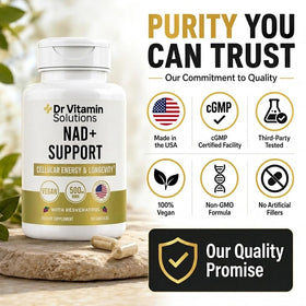 Vue arrière du complément NMN NAD+ 500mg