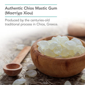 Vue arrière du flacon d'Allergy Research Group Mastic Gum