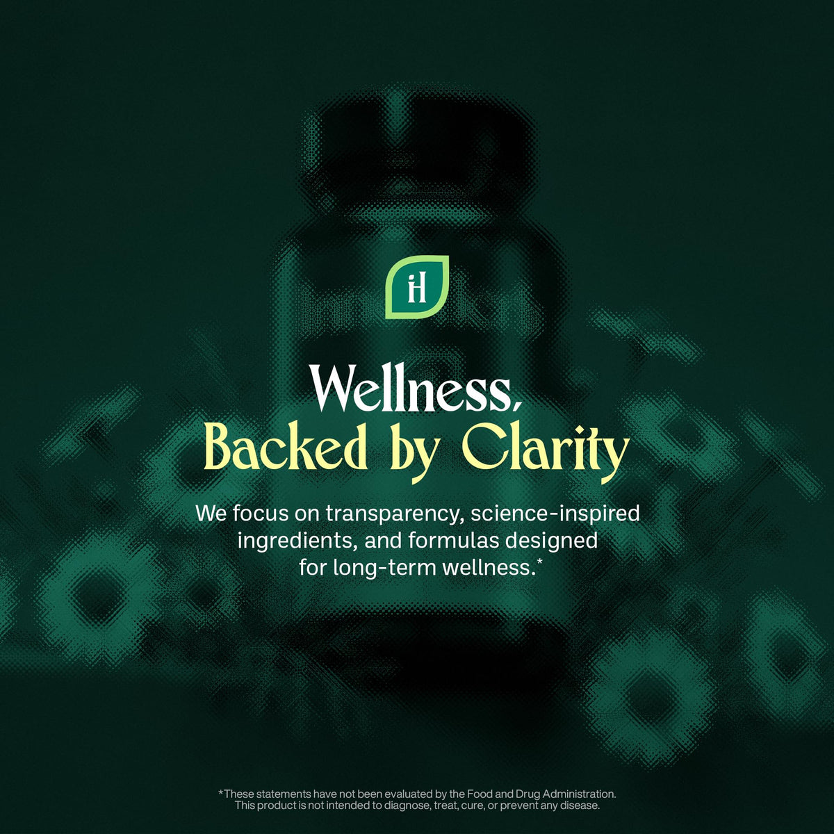 Vue arrière du flacon de capsules InnerHerb