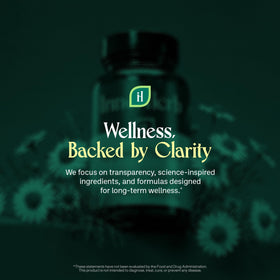 Vue arrière du flacon de capsules InnerHerb