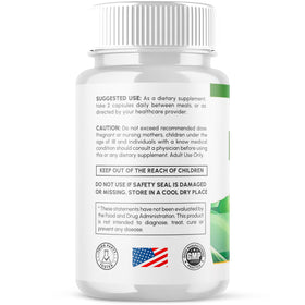 Vue arrière du flacon de capsules Lipovive de Syvor