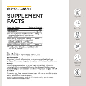 Vue arrière du flacon de complément alimentaire Integrative Therapeutics
