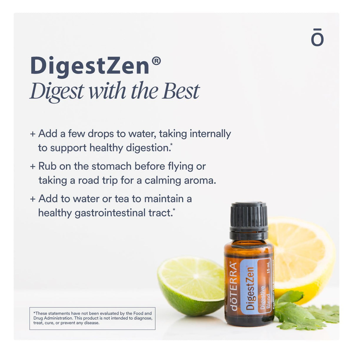 Vue arrière du flacon de doTERRA daily 15ml