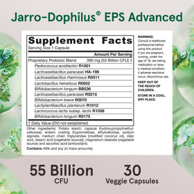 Vue arrière du flacon de Jarrow Jarro-Dophilus EPS Advanced
