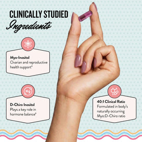 Vue arrière du flacon de Legendairy Milk Myo-Inositol et D-Chiro Inositol