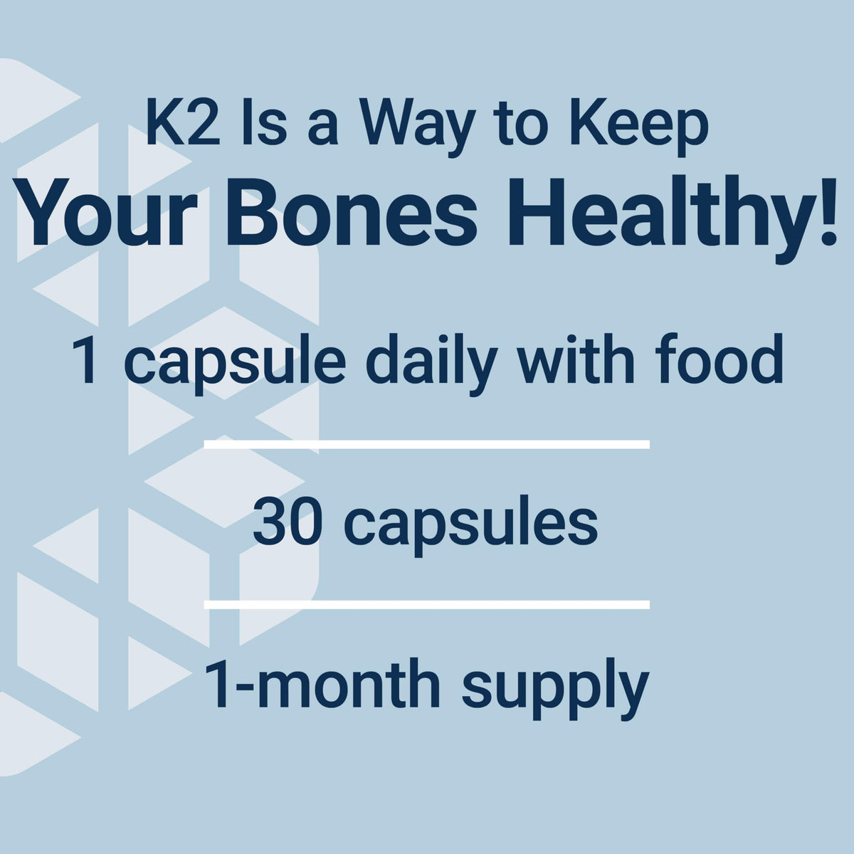 Vue arrière du flacon de Life Extension Mega Vitamin K2