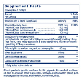 Vue arrière du flacon de Life Extension Once-Daily Health support