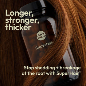Vue arrière du flacon de Moon Juice SuperHair
