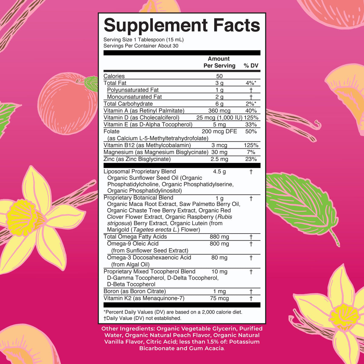 Vue arrière du flacon de multivitamine MARYRUTH'S