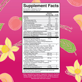 Vue arrière du flacon de multivitamine MARYRUTH'S