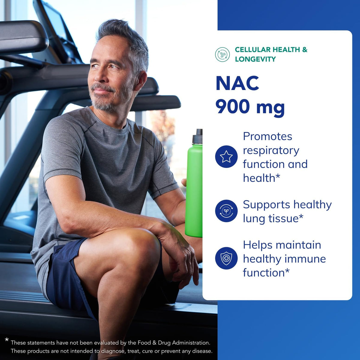 Vue arrière du flacon de NAC Pure Encapsulations