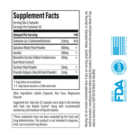 Vue arrière du flacon de Nodule Control avec informations nutritionnelles