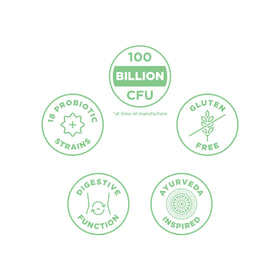 Vue arrière du flacon de Probiotiques Ultime Ancient Nutrition
