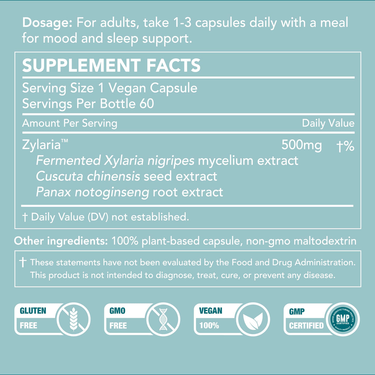 Vue arrière du flacon de SleepBoost™ Nature Restore