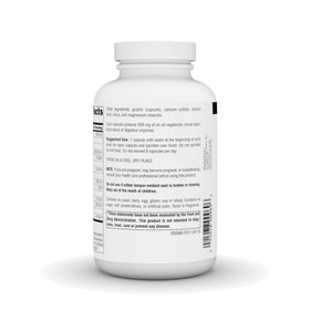 Vue arrière du flacon de Source Naturals Enzymes Essentielles
