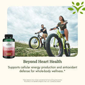 Vue arrière du flacon de Swanson Ubiquinol CoQ10 100 mg