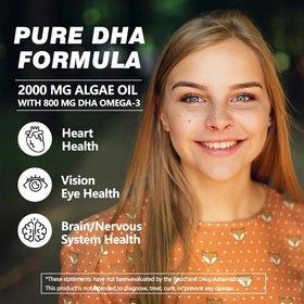 Vue arrière du flacon de VEGEPOWER Omega 3 Végétalien