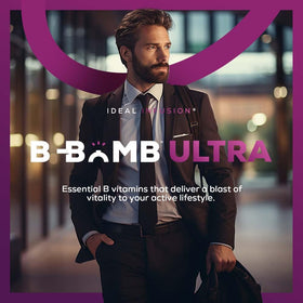 Vue arrière du flacon de vitamine B12 liquide 5000mcg
