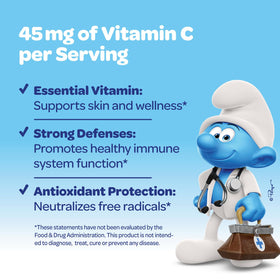 Vue arrière du flacon de Vitamine C Liquide VITABURST