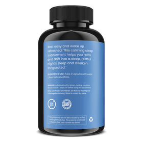 Vue arrière du flacon de WellPath Sommeil 60 capsules