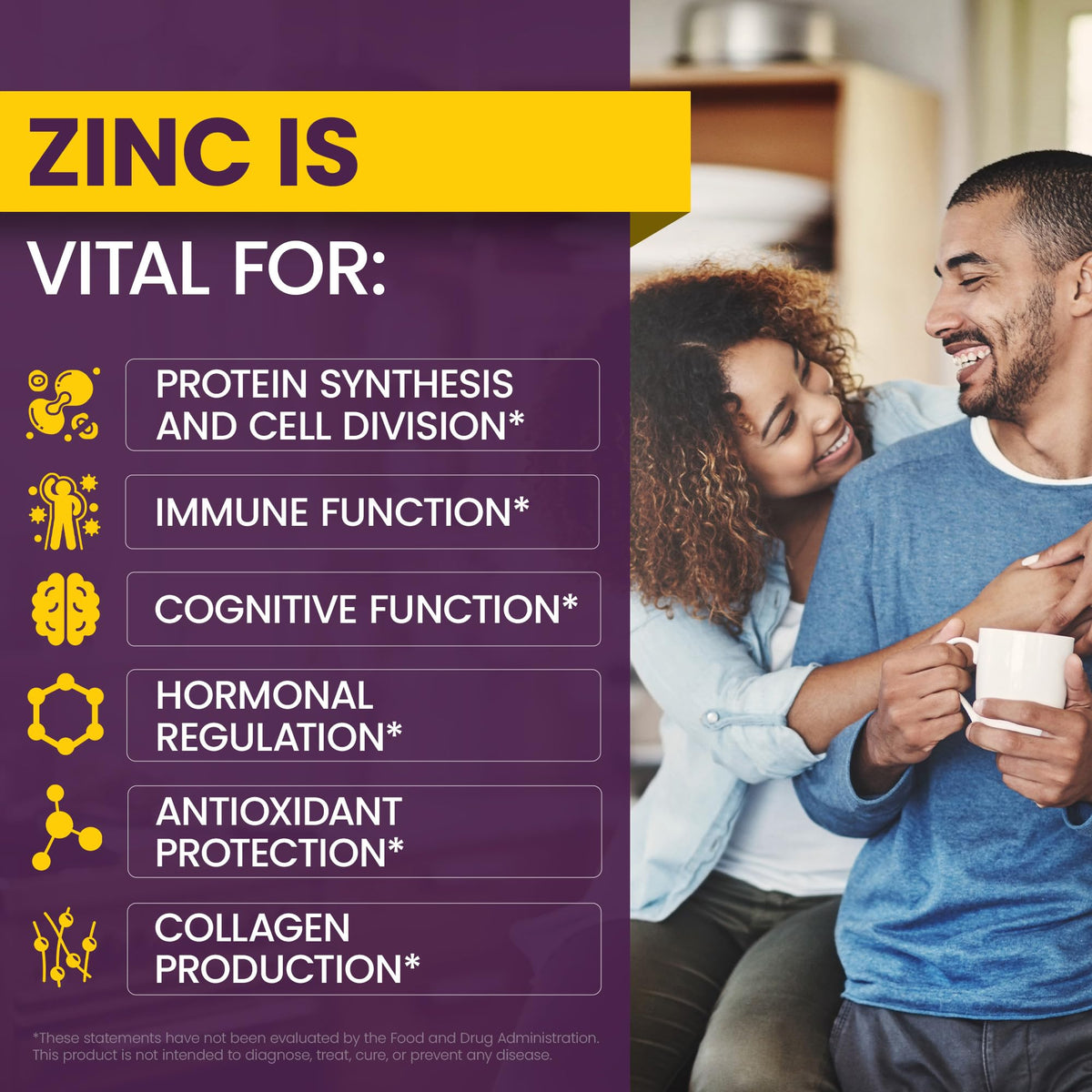 Vue arrière du flacon de Zinc Liquide WellnessOne 50 ml