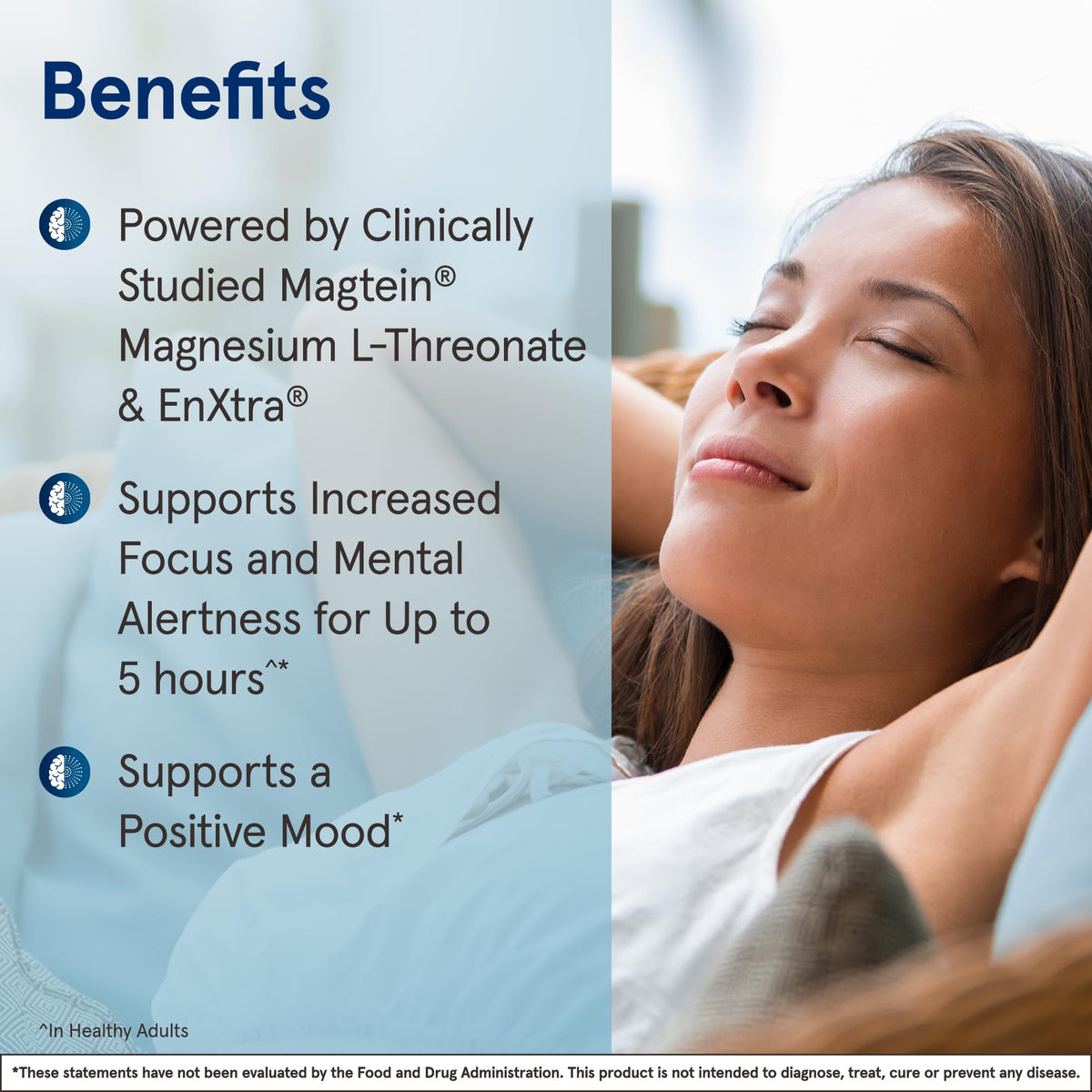 Vue arrière du flacon Jarrow Formulas Magnesium L-Threonate