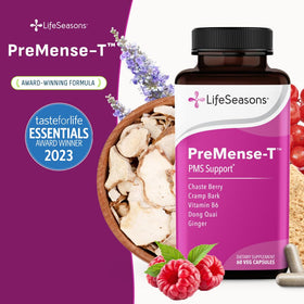 Vue arrière du flacon LifeSeasons Premense-T