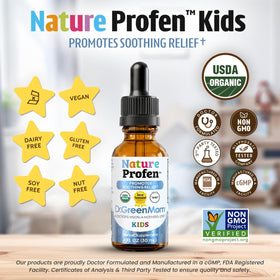 Vue arrière du flacon Nature Profen Dr. Green Mom