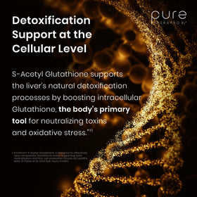 Vue arrière du flacon Pure Therapro Rx S-Acetyl Glutathione