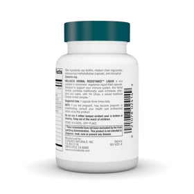 Vue arrière du flacon Source Naturals Résistance Herbacée