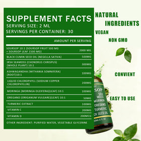 Vue arrière du flacon Soursop Bitters de LIMYGOO