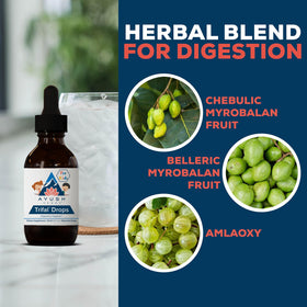 Vue arrière du flacon Trifal Drops Ayush Herbs pour enfants