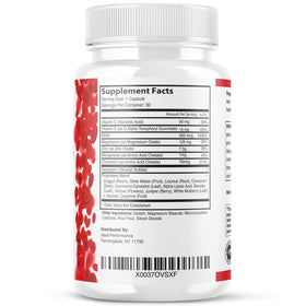 Vue arrière du pack de capsules Glucofort IDEAL PERFORMANCE