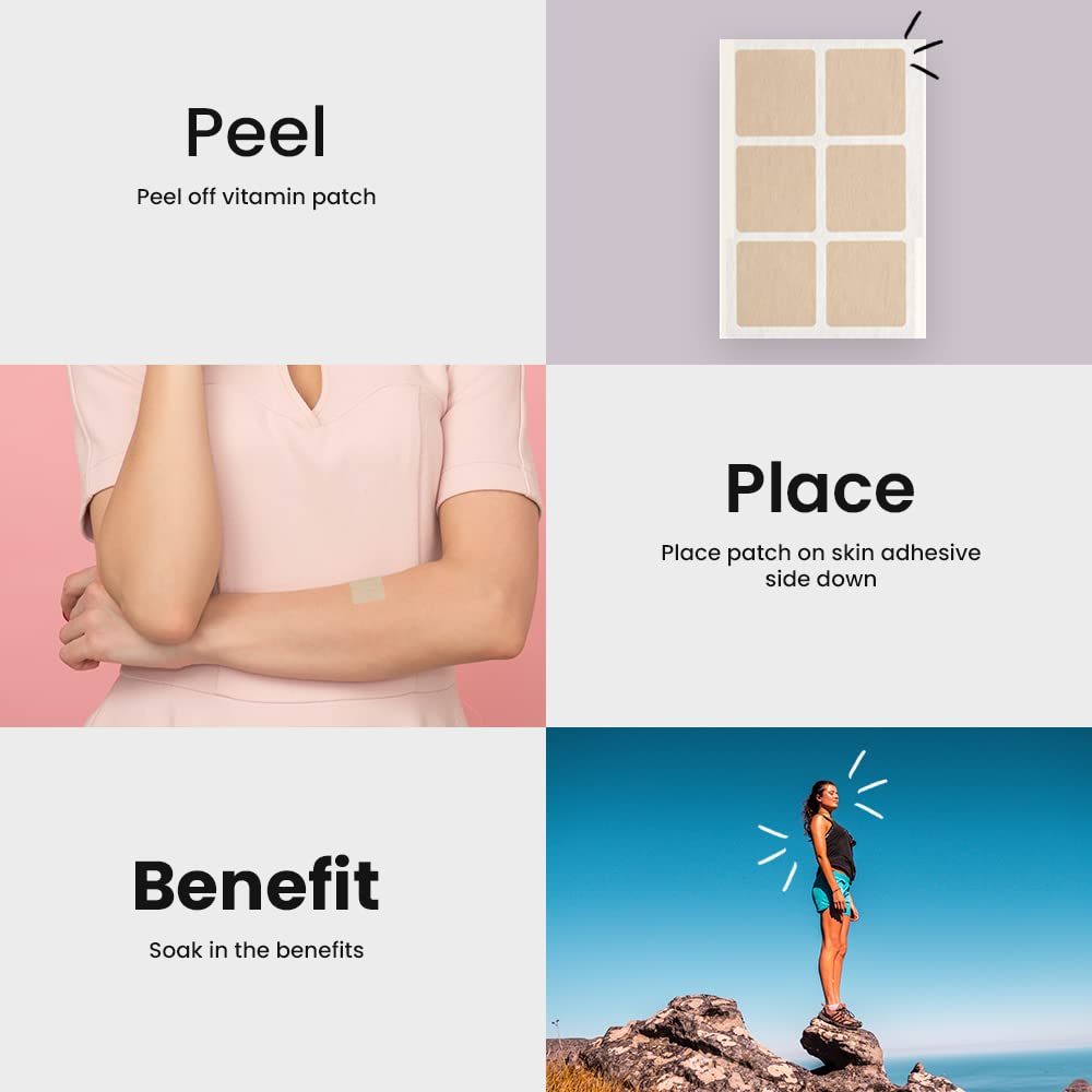 Vue arrière du patch d'équilibre Veru Wellness