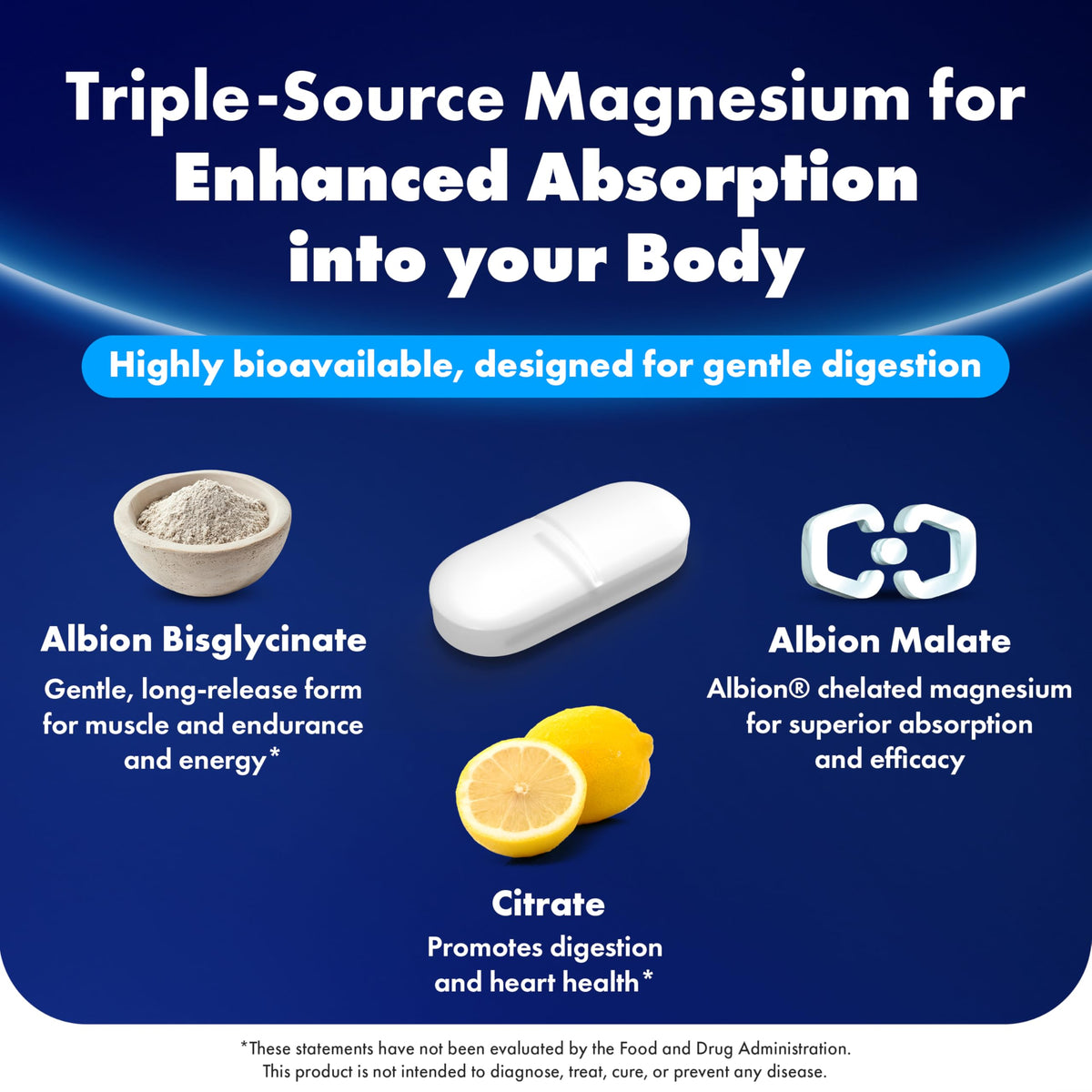 Vue arrière du pot de magnésium ILIVA avec informations nutritionnelles