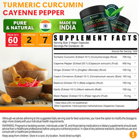 Vue arrière du pot Herbpy 7 en 1 Curcuma et Piment de Cayenne