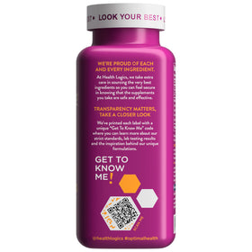 Vue arrière du produit Health Logics Radiate avec informations nutritionnelles