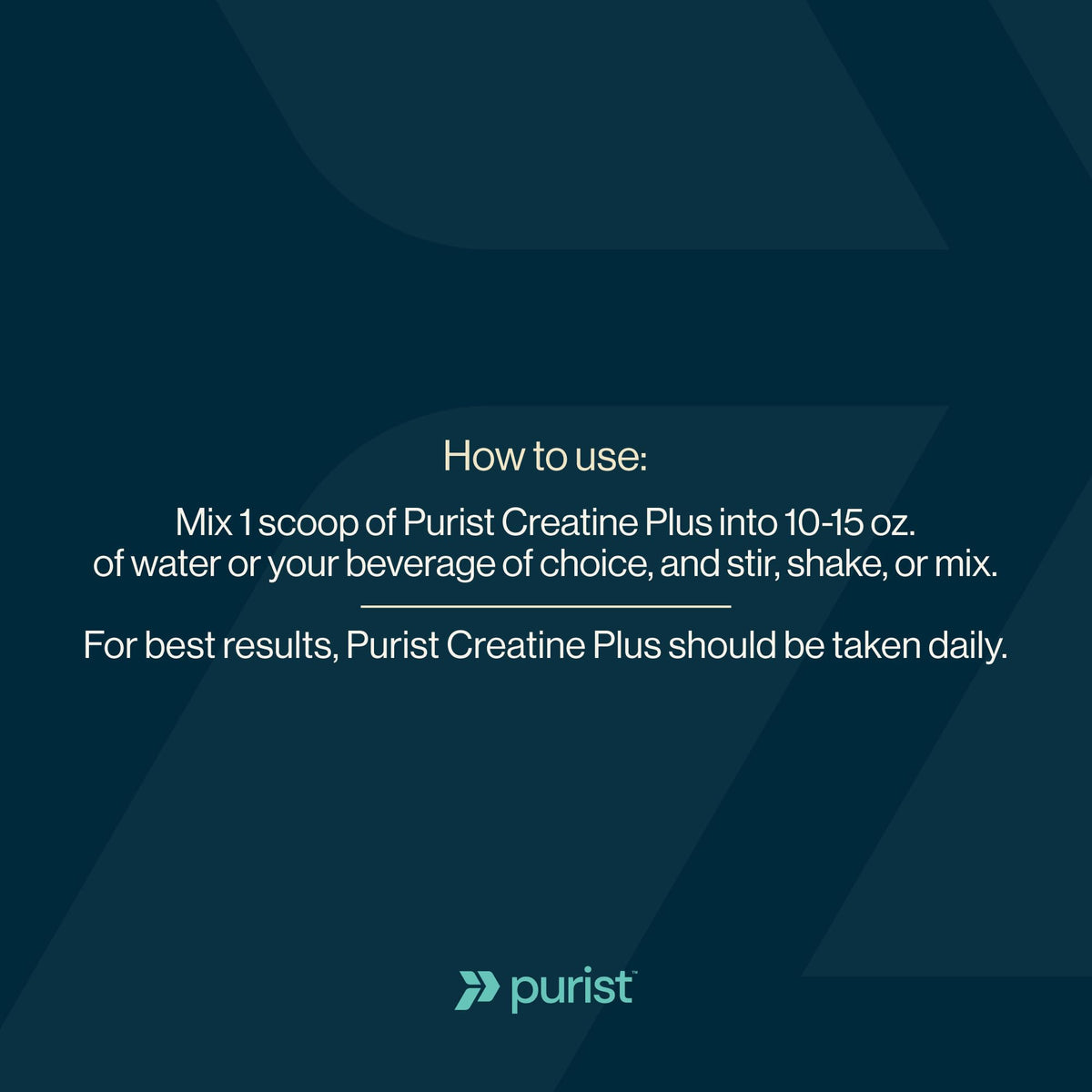 Vue arrière du produit PURIST Creapure Créatine