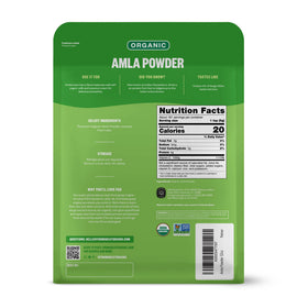 Vue arrière du sachet de Poudre d'Amla FGO 930g