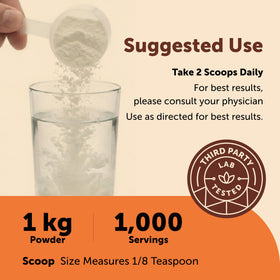 Vue arrière du sachet de vitamine C Micro Ingredients