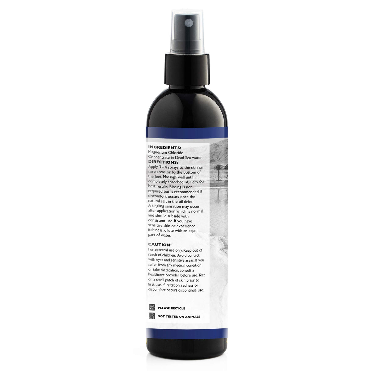 Vue arrière du spray de magnésium Aromasong