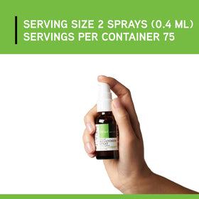 Vue arrière du spray de mélatonine liposomale DAVINCI 30 mL