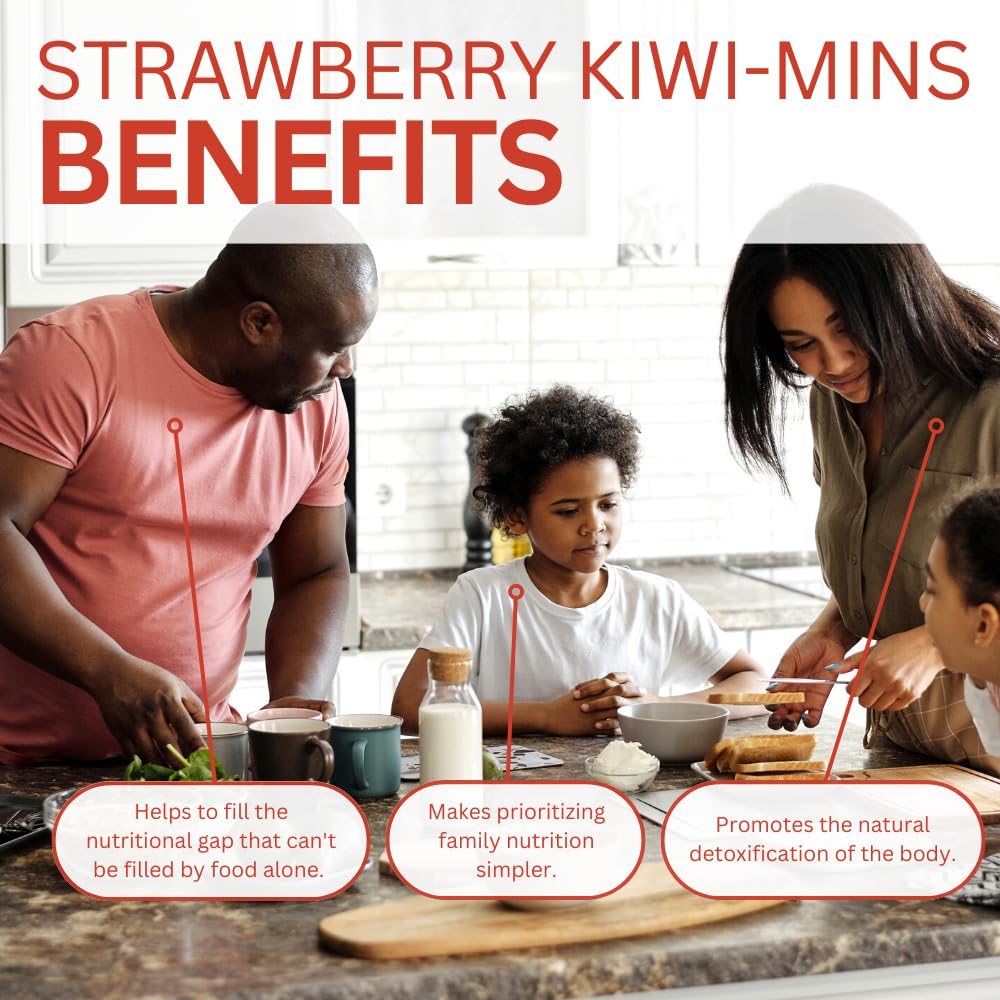 Vue arrière du Youngevity Complex Minéraux Trace Fraise Kiwi