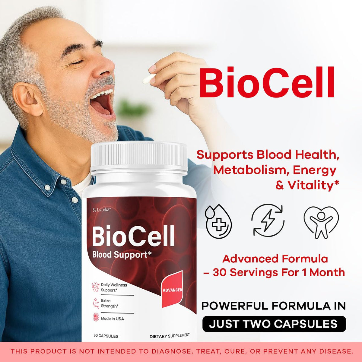 Vue avant des gélules Bio Cell pharmagetics