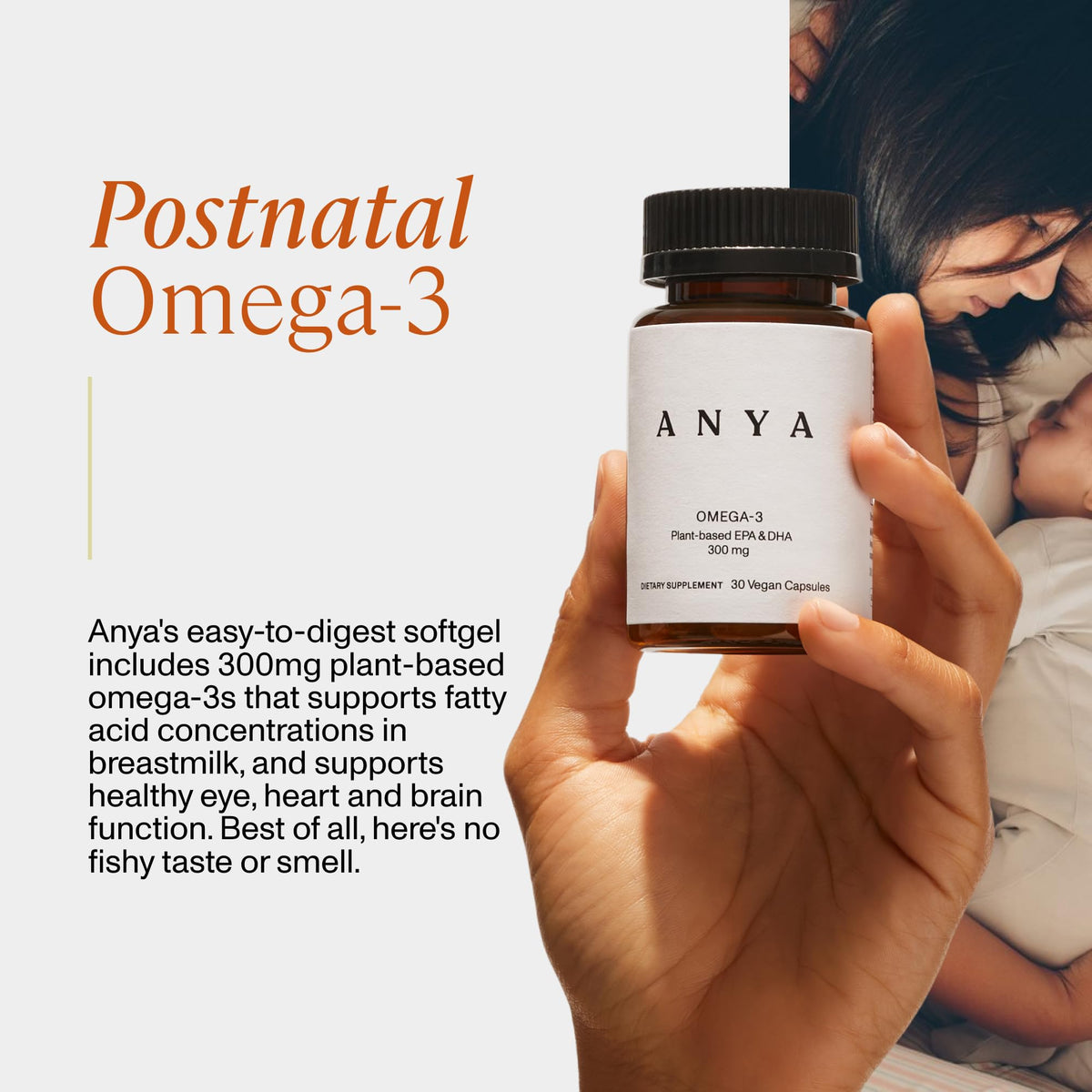 Vue avant des gélules Omega-3 Végétal ANYA
