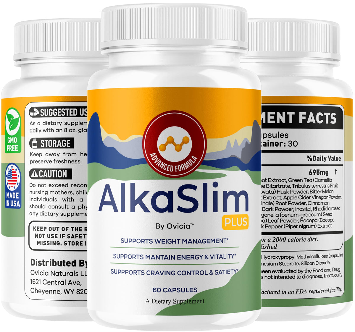 Vue d'ensemble d'Alka Slim Plus sur un fond neutre