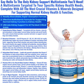 Vue d'ensemble des capsules de Kidney Restore Advanced Kidney Essentials
