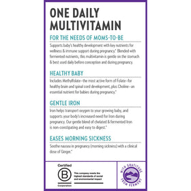 Vue d'ensemble des comprimés de multivitamines prénatales New Chapter