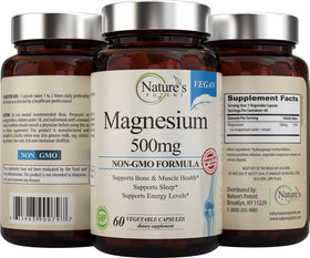 Vue d'ensemble des gélules végétales de magnésium Nature's Potent