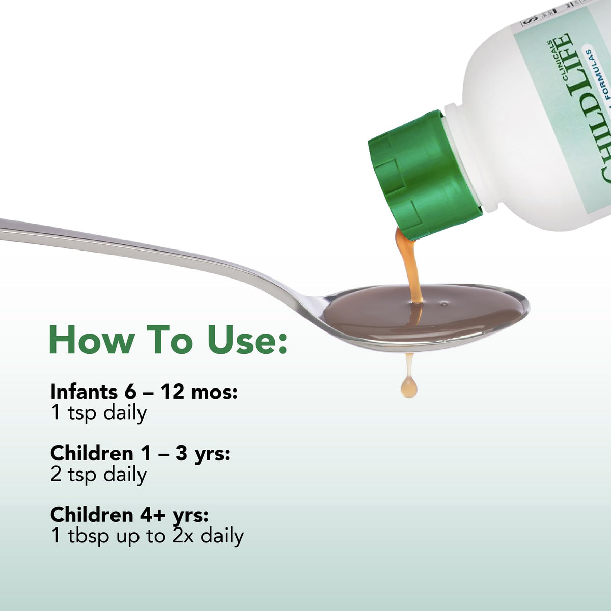 Vue d'ensemble du flacon de Calcium Liquide CHILDLIFE ESSENTIALS
